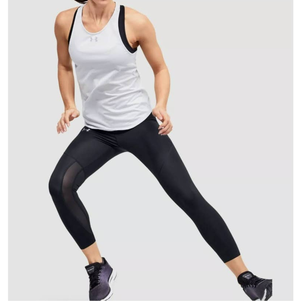 UNDER ARMOUR Crop Legging NWT Speedpocket XL Black